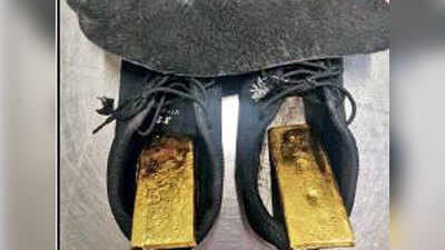 इंदिरा गांधी इंटरनैशनल एयरपोर्ट पर पकड़े गए 72 लाख के जूते, छिपा रखा था सोना