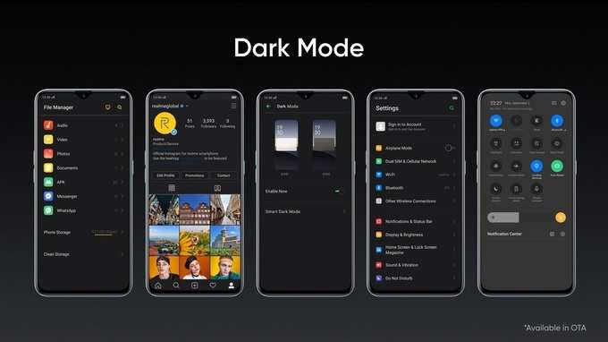 Realme Dark mode