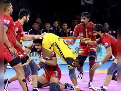 Dabang Delhiకి తలొంచిన తెలుగు టైటాన్స్