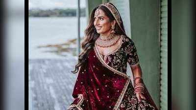 Winter Wedding के लिए परफेक्ट है वेलविट लहंगा, वॉरड्रोब में करें शामिल