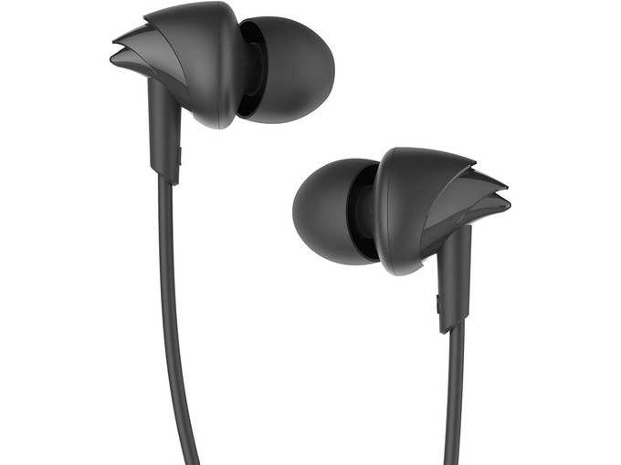 boAt BassHeads 100 in-Ear Headphones with Mic (Black)