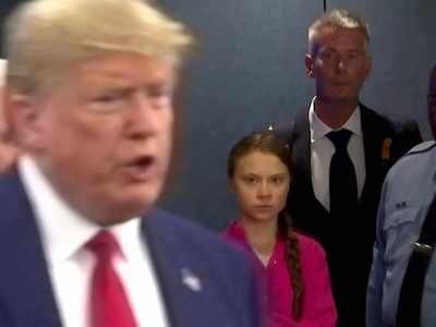 UN Climate Change Summit :  Donald Trump -பை முறைத்த பெண் ஒரே நாளில் உலக பிரபலமாகும் அளவிற்கு வைரல்...! ஏன் முறைத்தார் தெரியுமா? #HowDareYou