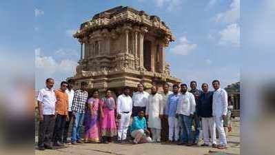 ಹಂಪಿಗೆ ಪ್ರಧಾನಿ ಕಚೇರಿ ಸಿಬ್ಬಂದಿ ಭೇಟಿ