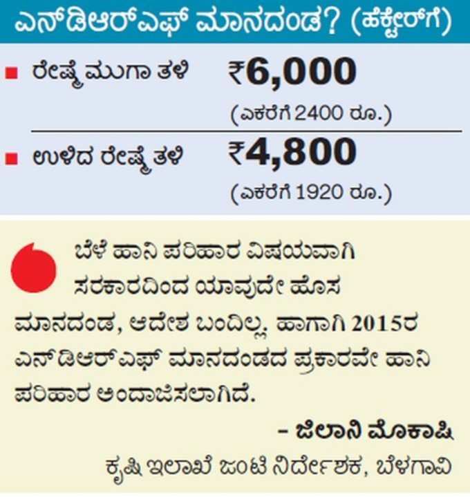 ಲಕ್ಷ ರೂ ಬೆಳೆ ನಷ್ಟಕ್ಕೆ ಕೇವಲ 3 ಸಾವಿರ ರೂ ಪರಿಹಾರ