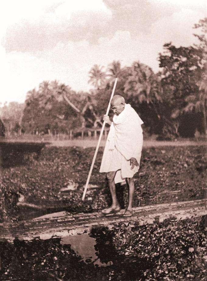 gandhi and village