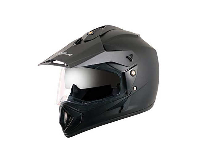 Vega Off Road OR-D V-DK_M Motocross Helmet  Dull Black M