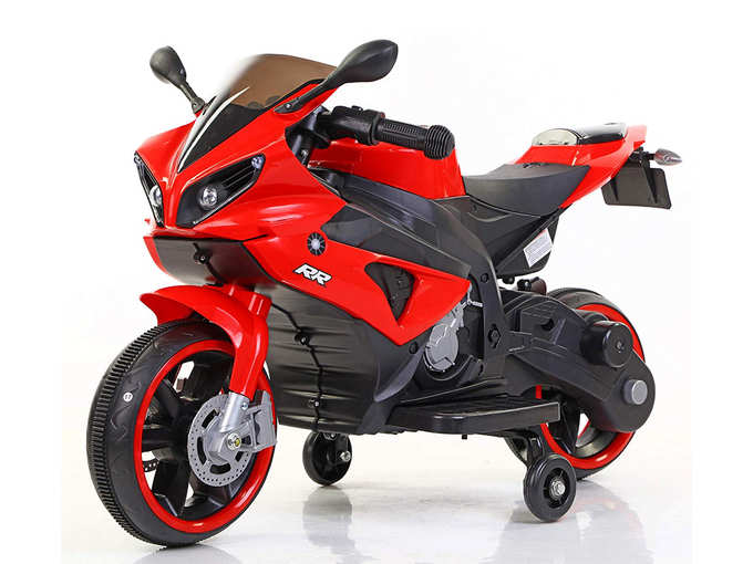 Toy House Mini Yamaha R1 Bike with Rechargeable Battery Operated Ride-on for Kids 2 to 5yrs Red