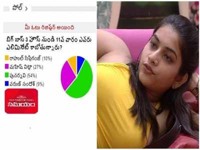 Bigg Boss Telugu 3 Vote పోల్ రిజల్ట్: బిగ్ బాస్‌లో పునర్నవి ఆట క్లోజ్.. గెటౌట్ అంటున్న ఓటర్లు!