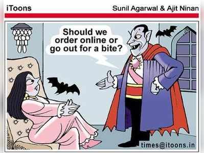 Cartoon Jokes: ఆర్డర్ చేద్దామా.. పీక్కుతిందామా !