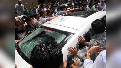 बीजेपी कैंडिडेट पराग शाह की गाड़ी से तोड़-फोड़, प्रकाश मेहता के समर्थकों पर आरोप