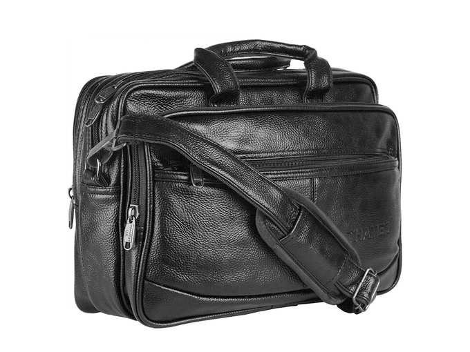 Thames Faux Leather 14 inches Laptop Messenger Bag