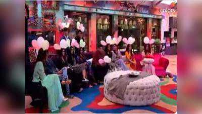 Bigg Boss 13 day 7: एक-दूसरे के सिर पर बलून फोड़कर भड़के कंटेस्टेंट्स, हिना खान की एंट्री