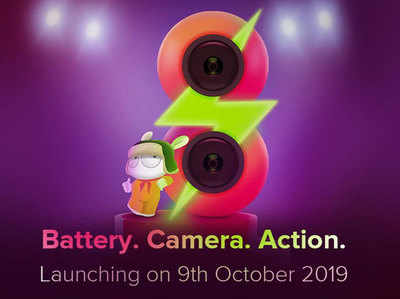 Redmi 8 का कैमरा और वॉटरड्रॉप-स्टाइल डिस्प्ले नॉच टीज, 9 अक्टूबर को होगा लॉन्च