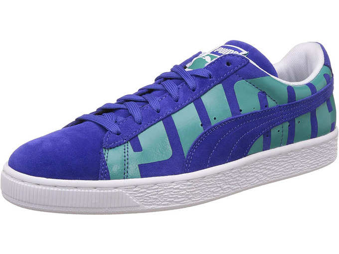 Puma Men&#39;s Suede Classic + Big Logo Sneakers