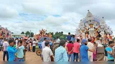 একাদশীর সকালে যৌথ শোভাযাত্রা বারোসতীতে