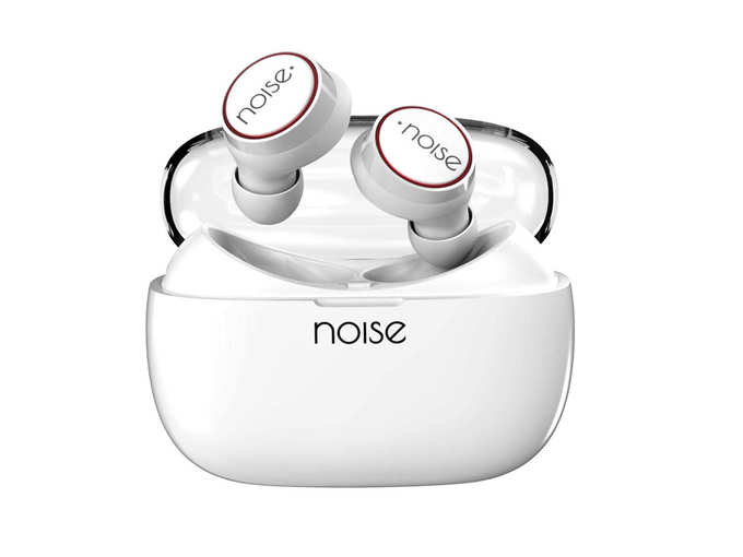 Noise Shots X3 Bass Truly Wireless Headphones with Charging Case Candy White