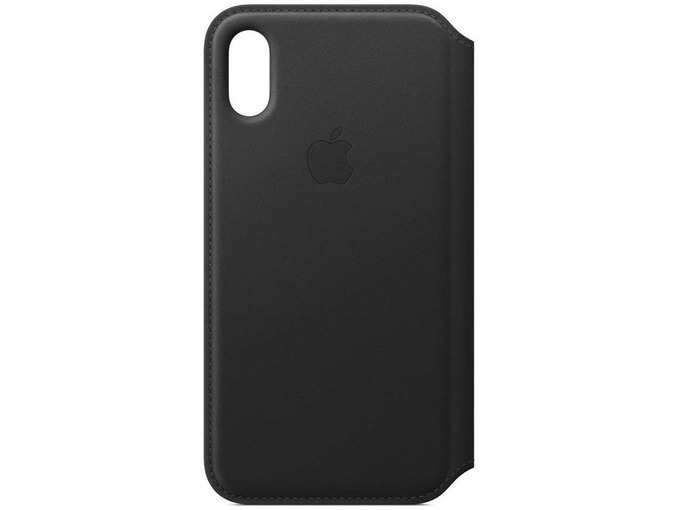 Apple Leather Folio (for iPhone Xs) - Black