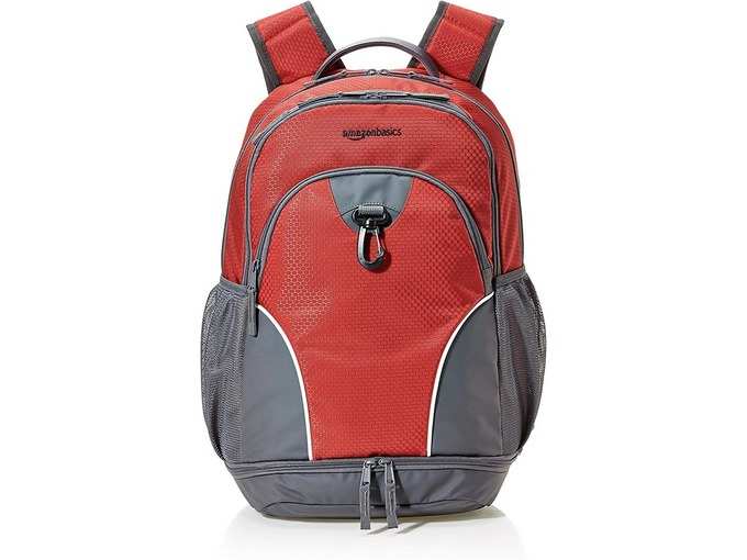 AmazonBasics Sports Backpack, Red