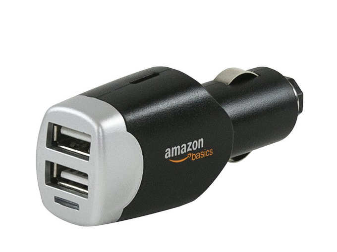 AmazonBasics 4.0 Amp Dual USB Car Charger