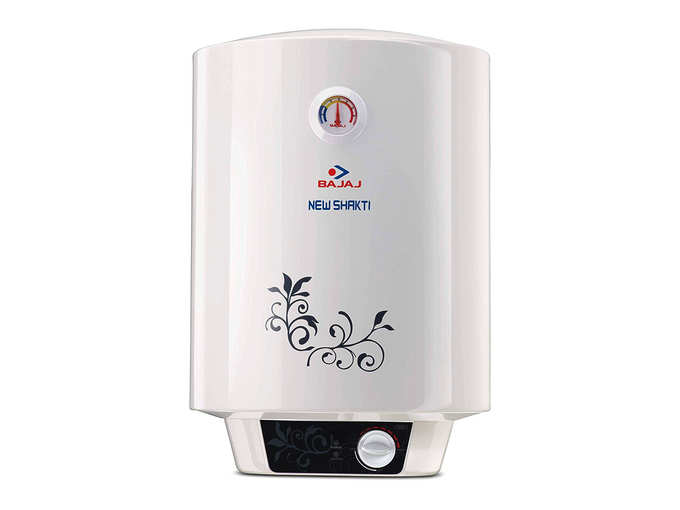 Bajaj New Shakti Storage 25 Ltr Vertical Water Heater, White, 4 Star