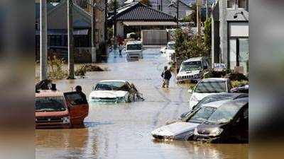 जापान में भयंकर तूफान और बाढ़ के बाद बचाव अभियान शुरू