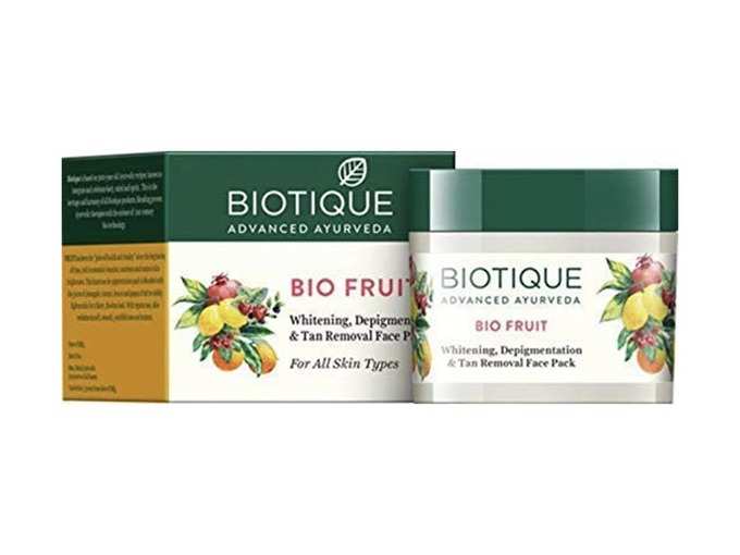 Biotique Bio Fruit Whitening And Depigmentation &amp; Tan Removal Face Pack