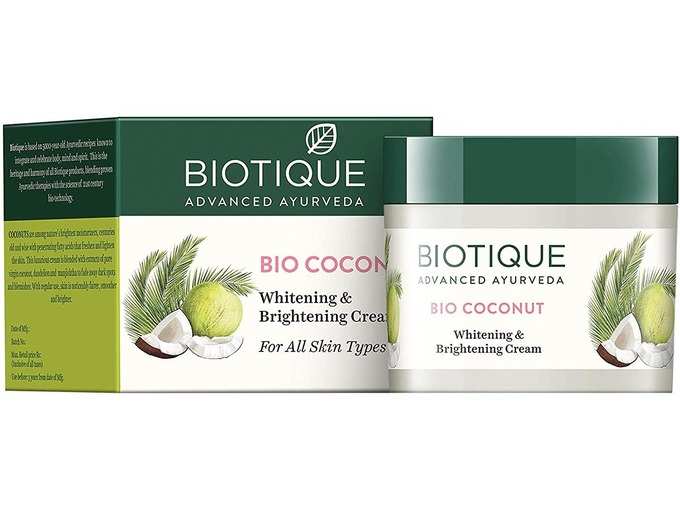 Biotique Bio Coconut Whitening And Brightening Cream, 50g