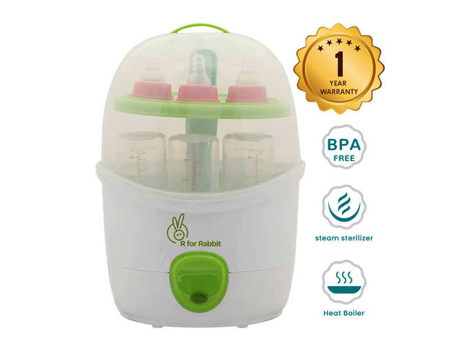 R for Rabbit Peter Fighter Plus - Electric Baby Bottle 2 in 1 Steam Sterilizer
