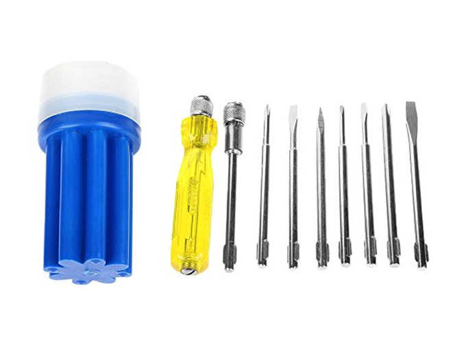 Spartan BS-02 8-Pieces Screwdriver Kit (Multicolour)