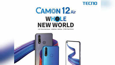 Tecno Camon 12 Air पंचहोल डिस्प्ले के साथ भारत में लॉन्च, जानें कीमत