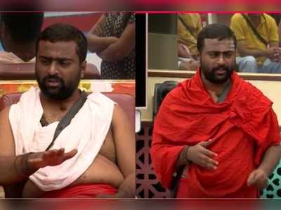 Bigg Boss  Episode 1: ಬಿಗ್ ಬಾಸ್ ಮನೆಯಲ್ಲಿ ಕಿರಿಕಿರಿ ಉಂಟು ಮಾಡುತ್ತಿವೆ ಸ್ವಾಮೀಜಿ ಈ ನಡವಳಿಕೆ