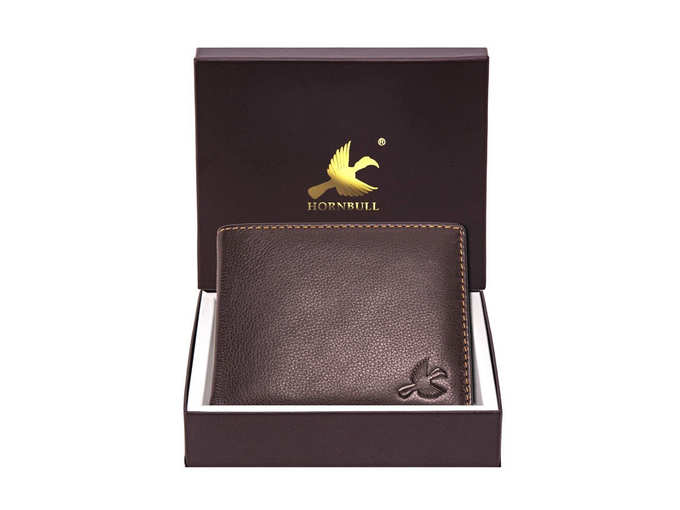 HORNBULL Maddison Men&#39;s Brown Genuine Leather Wallet