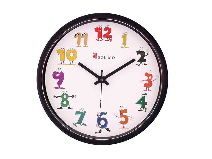 Amazon Brand - Solimo 12-inch Kids&#39; Wall Clock
