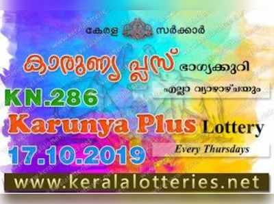 KN 286 Lottery: കാരുണ്യ പ്ലസ് ലോട്ടറി നറുക്കെടുപ്പ് ഇന്ന് മൂന്ന് മണിയ്ക്ക്