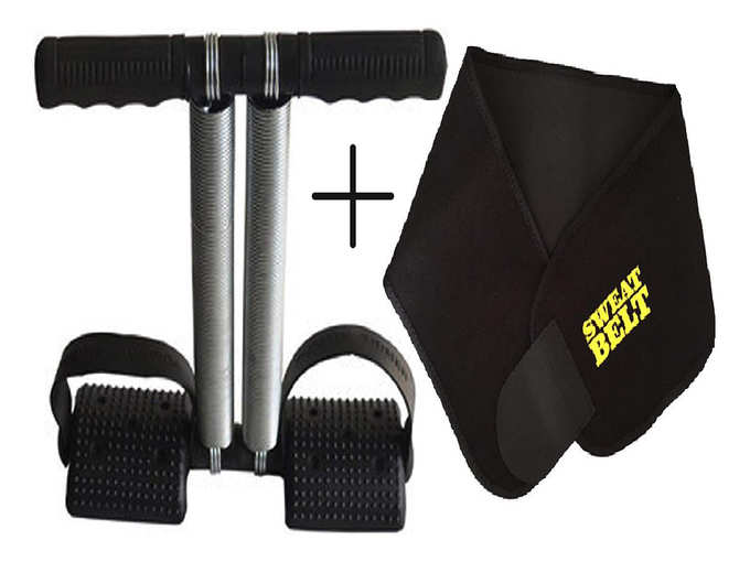 Sidhmart Tummy Trimmer and Sweat Slim Belt Abs Exercise