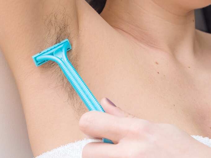 shaving underarms