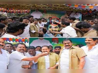 సీఎం జగన్ ఫోటోకు జనసేన ఎమ్మెల్యే పాలాభిషేకం.. ఏంటి మ్యాటర్!