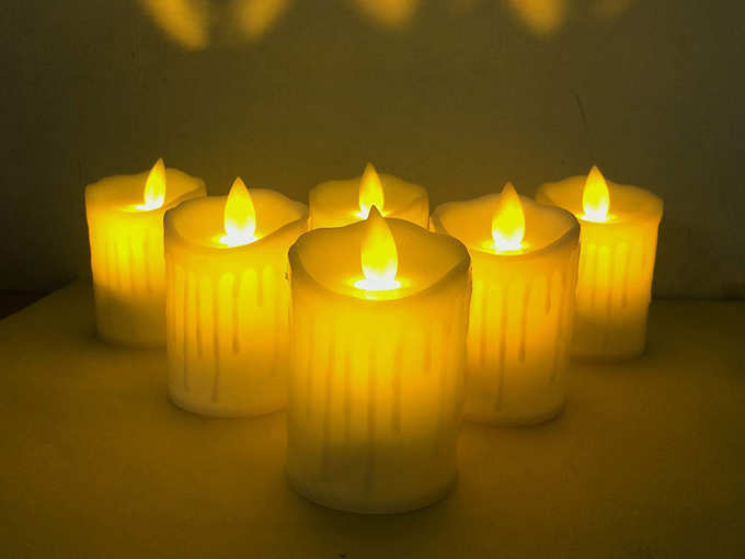 Auslese™ 12-PC of Most Realistic Swing Wave Port Flameless Flickering LED Electronic Candle Light