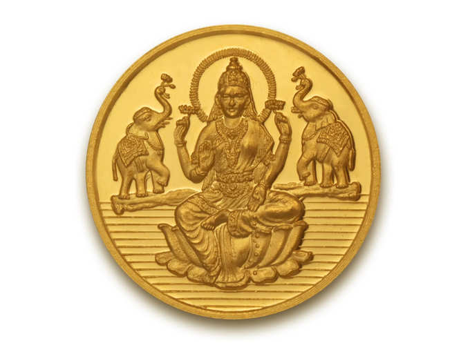 P.N.Gadgil Jewellers, 1 grams 24k (995) Yellow Gold Laxmi shree Precious Coin