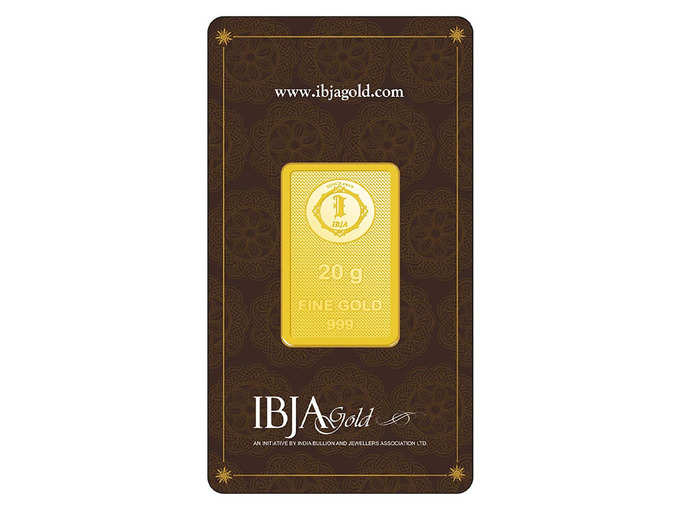 IBJA Gold 20 Gm, 24K (999) Yellow Gold Precious Bar