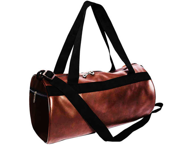 Priish Leather Fitness Gym Bag Shoulder Duffel Backpack