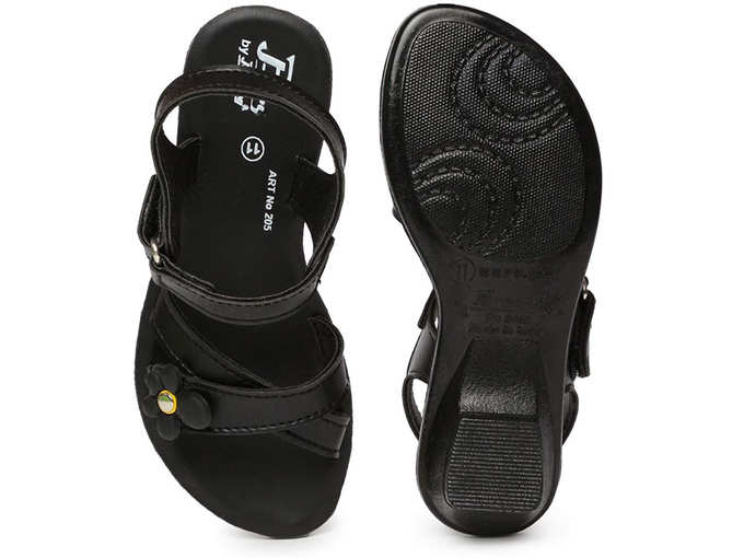 PARAGON P-Toes Kid&#39;s Black Sandals