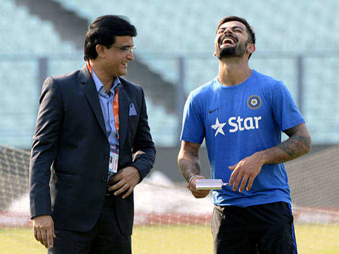 Sourav Ganguly Virat Kohli