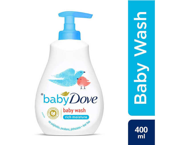 Baby Dove Rich Moisture Hair to Toe Baby Wash, 400 ml