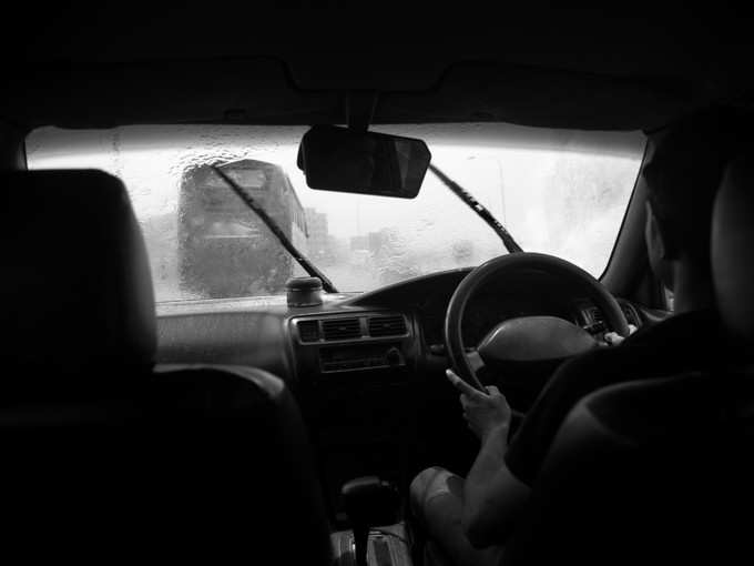 rainy drive