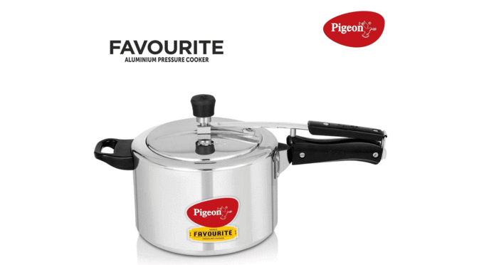 Pigeon-by-Stovekraft-Favourite-Alluminum-Pressure-Cooker-with-Inner-Lid,-5-litres,-Silver