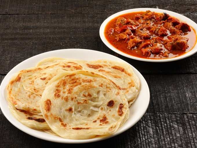 paratha and beef