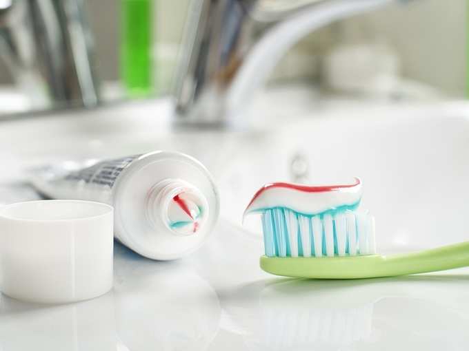 Tooth paste and brush