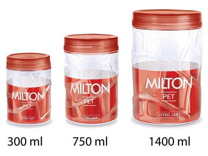 Milton Vitro Plastic Jar Set, 18- Pieces, Transparent