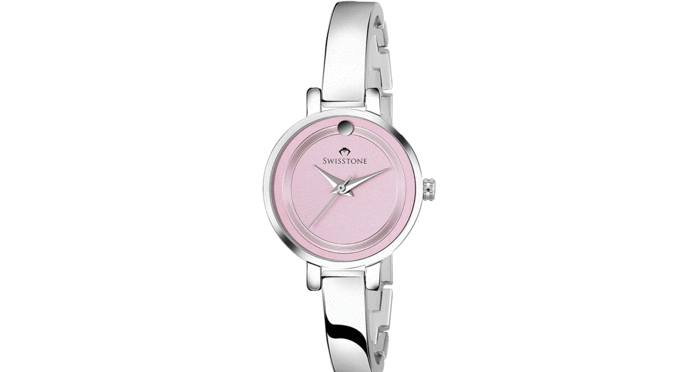 Swisstone-JEWELS097-PNKSLV-Silver-Plated-Bracelet-Wrist-Watch-for-Women